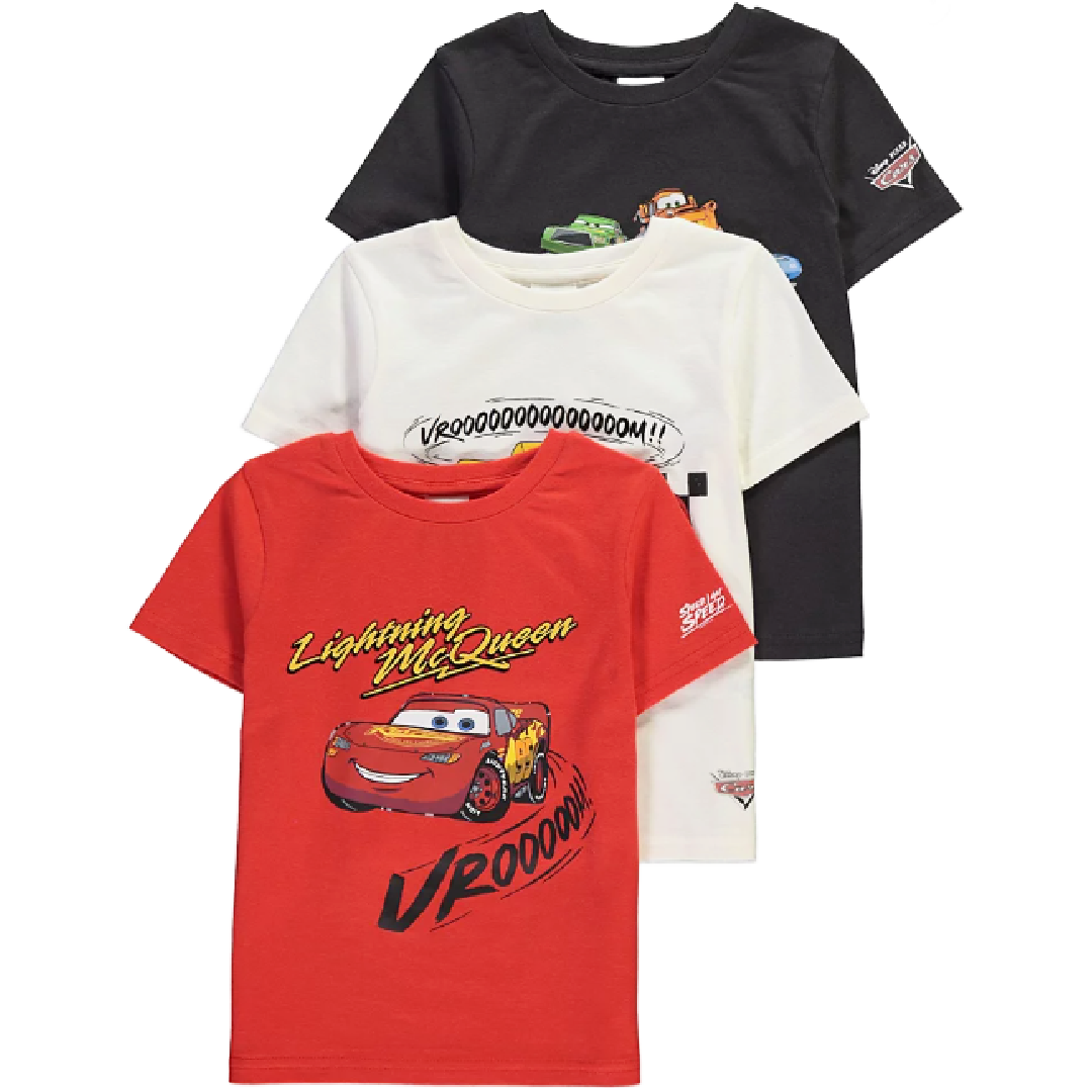 Disney Cars | 3pk T-Shirts | Little Gecko