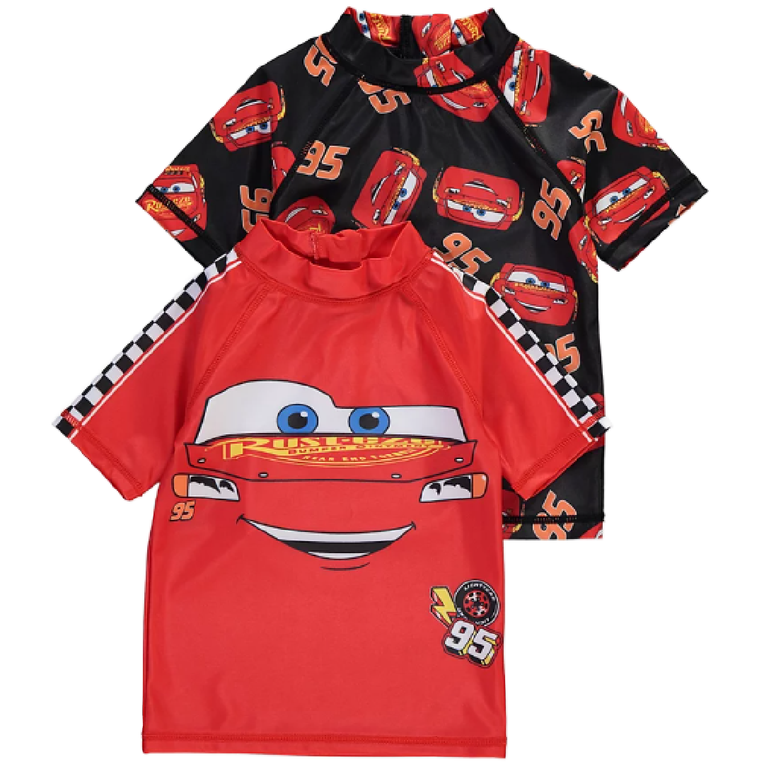 Disney Cars | 2pk Rashie Tops | Little Gecko