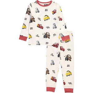 Disney Cars | Cream Pyjama Set | Little Gecko