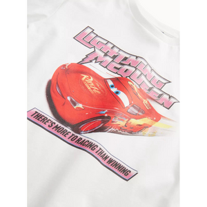 Disney Cars | White Short Sleeve T-Shirt | Little Gecko