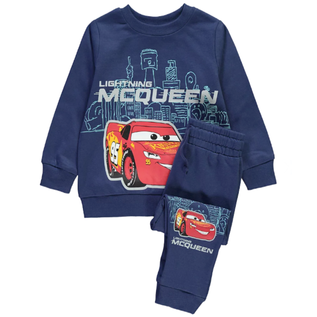 Disney Cars | Navy Sweatshirt & Jogging Pants Set | Little Gecko