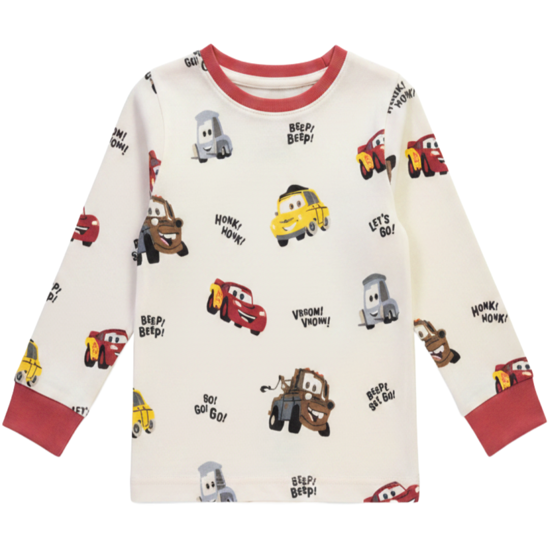 DISNEY CARS Cream Pyjama Top*