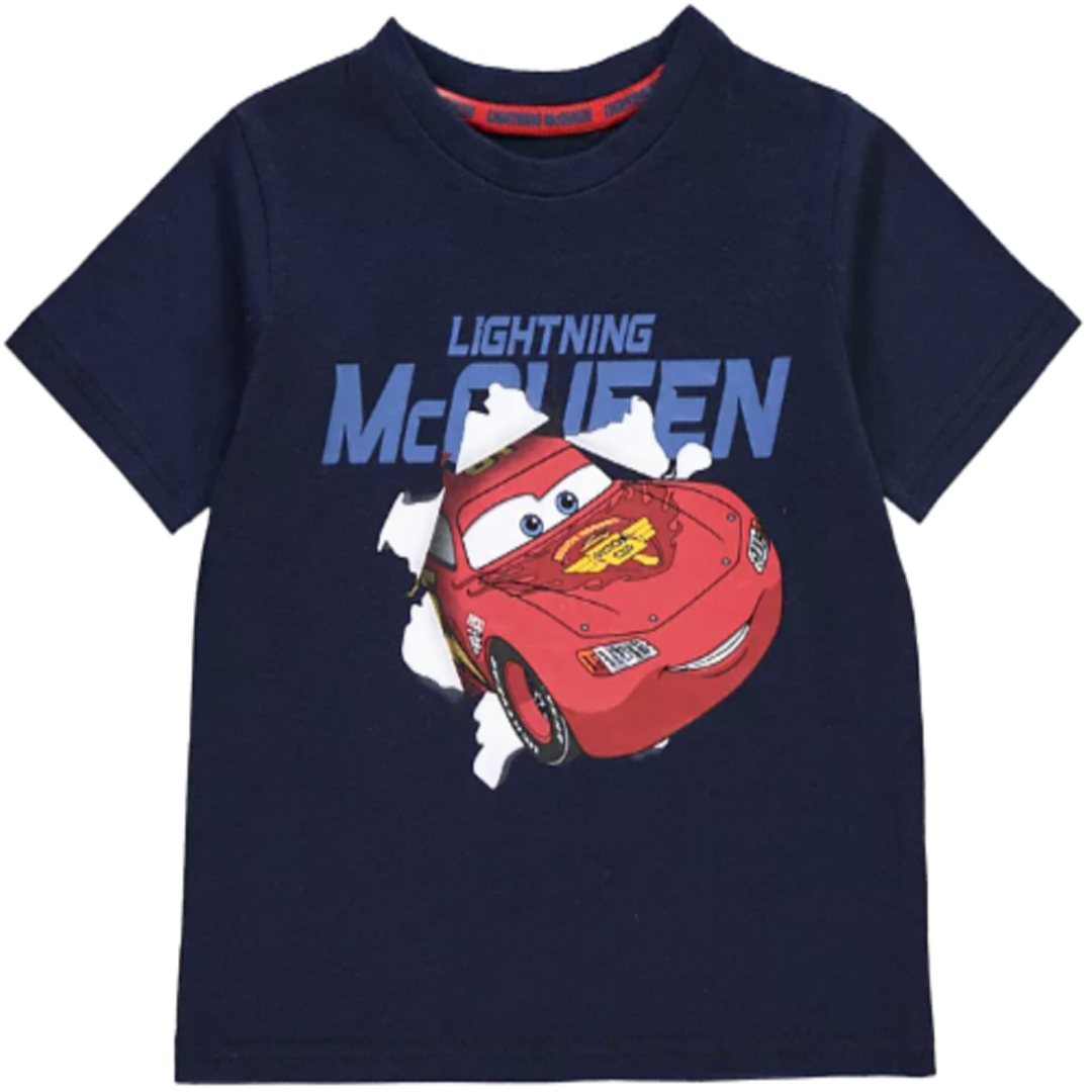 Disney Cars | Navy T-Shirt | Little Gecko