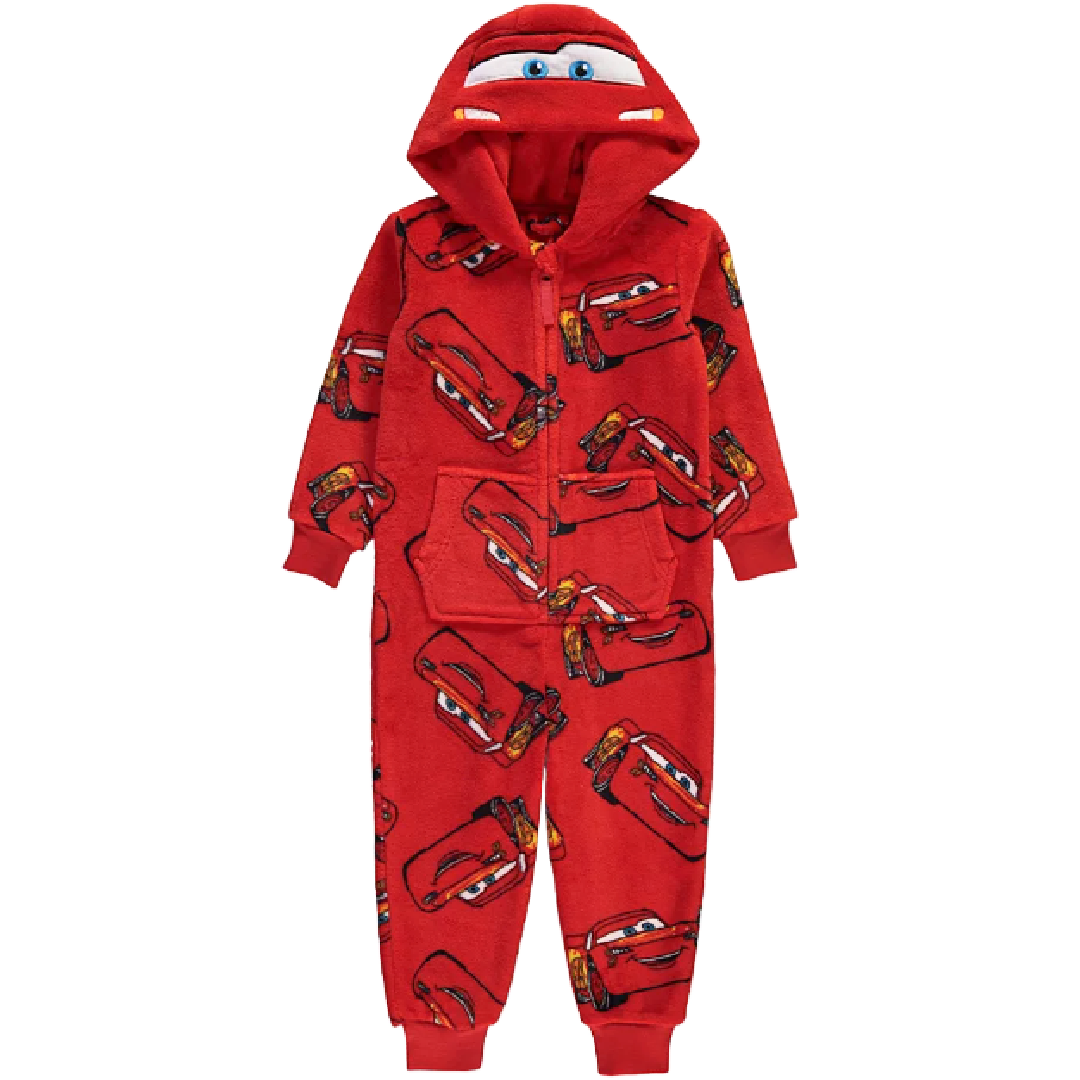 Disney Cars | Red Fleece All-In-One | Little Gecko