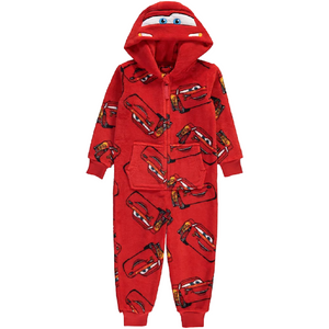 Disney Cars | Red Fleece All-In-One | Little Gecko
