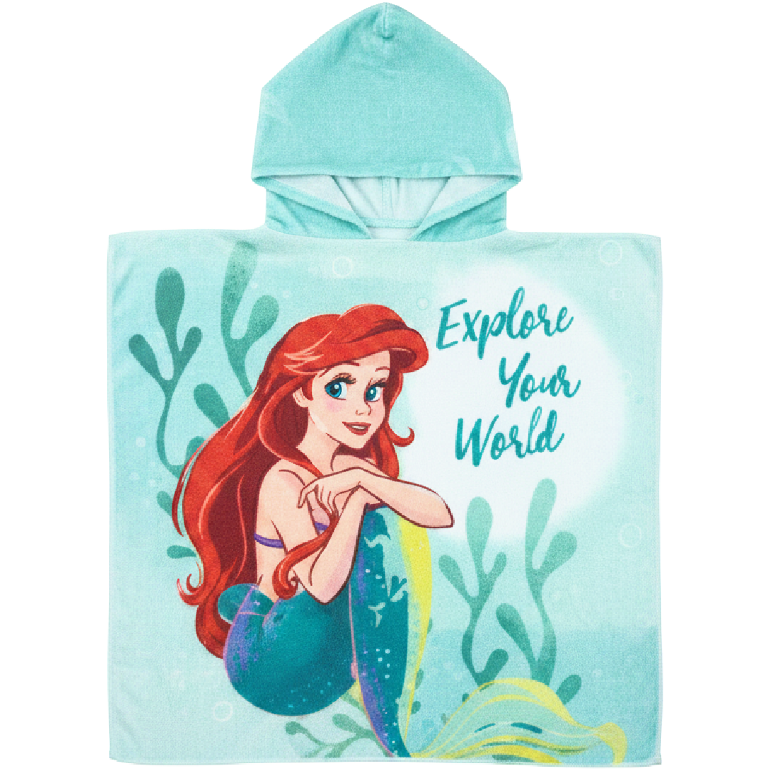 DISNEY PRINCESS Ariel Hooded Towel