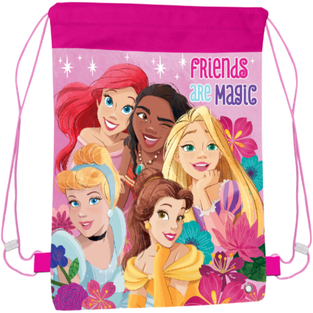 Disney Princess | Pink Drawstring Bag | Little Gecko