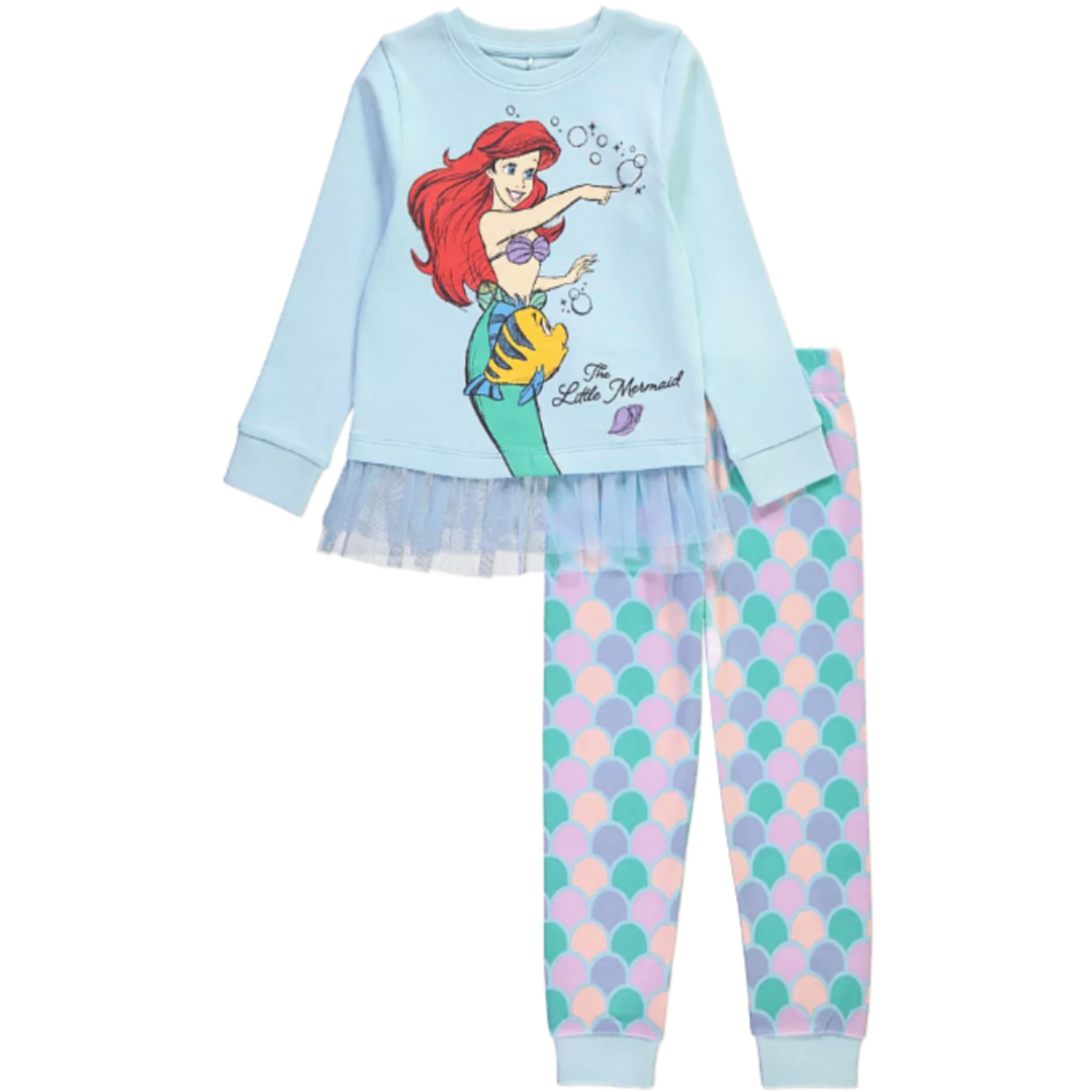 Disney Princess | Ariel Tutu Long Pyjamas | Little Gecko
