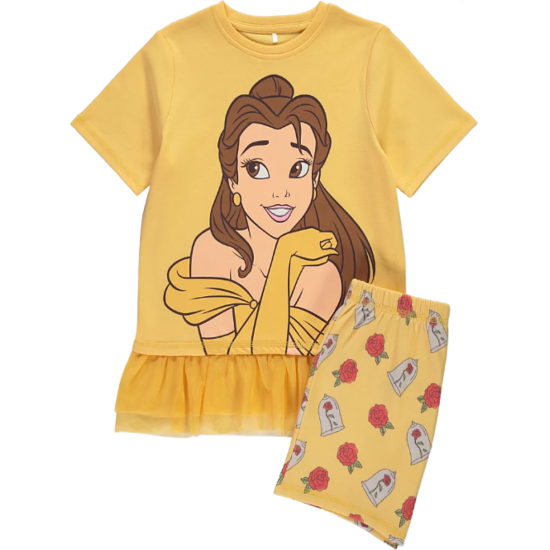 Disney Princess | Belle Tutu Shortie Pyjamas | Little Gecko