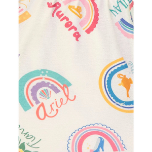 Disney Princess | Rainbow Shortie Pyjamas | Little Gecko