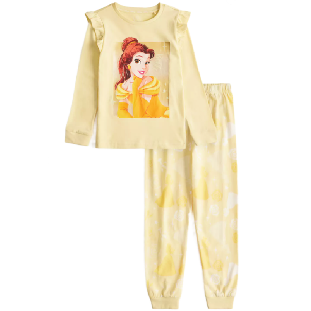 Disney Princess | Yellow Belle Pyjama Set | Little Gecko