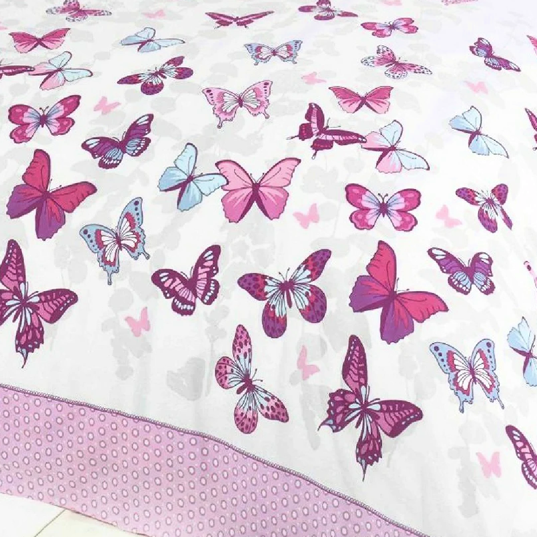 Butterfly Flutter | Single Bed Quilt Cover Set | Little Gecko