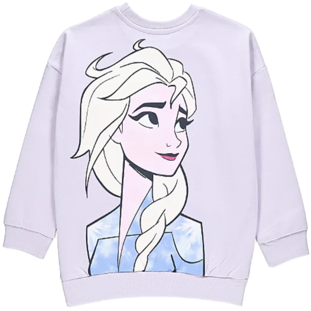 Frozen | Lilac Elsa Sweatshirt | Little Gecko