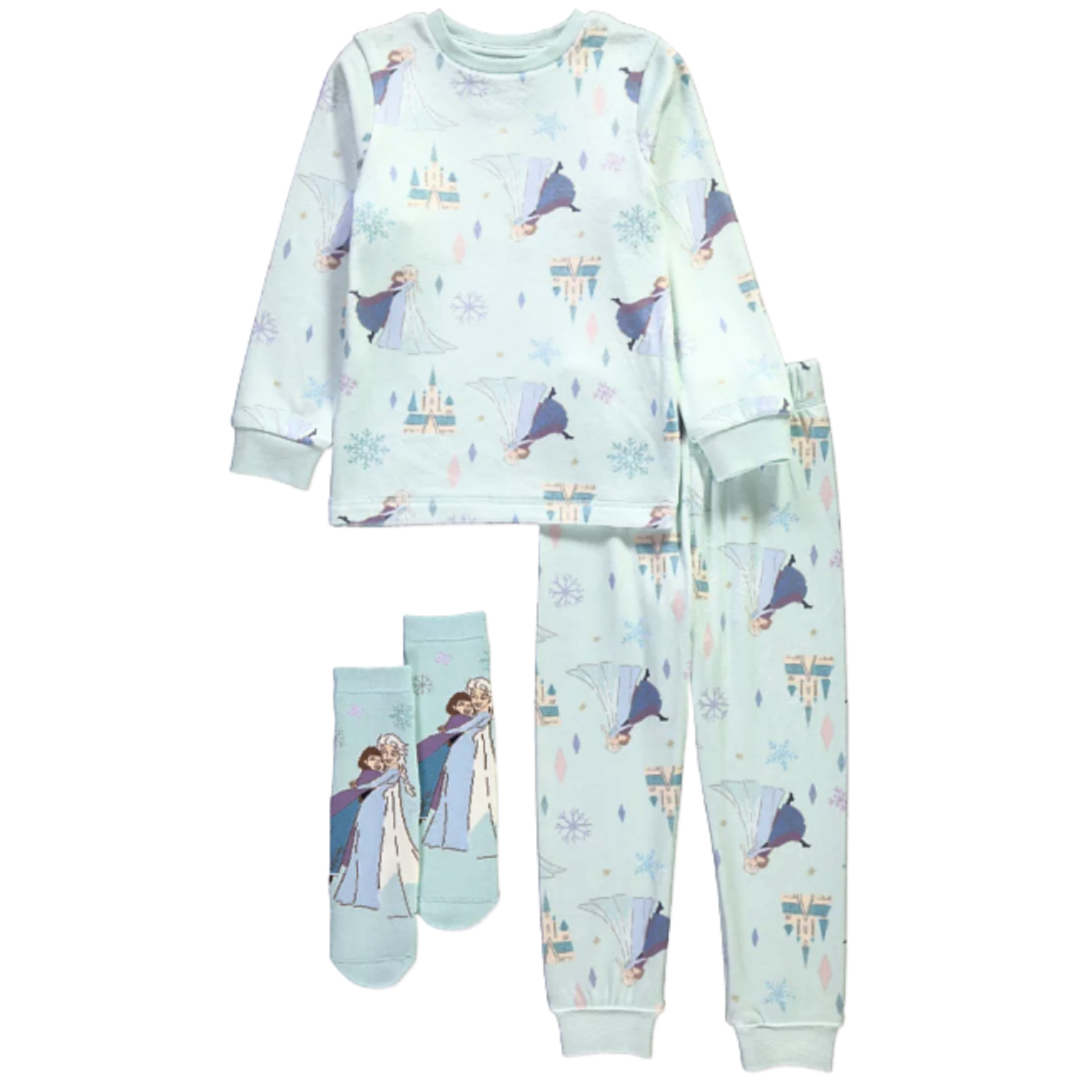 Frozen | Long Pyjamas & Socks Set | Little Gecko