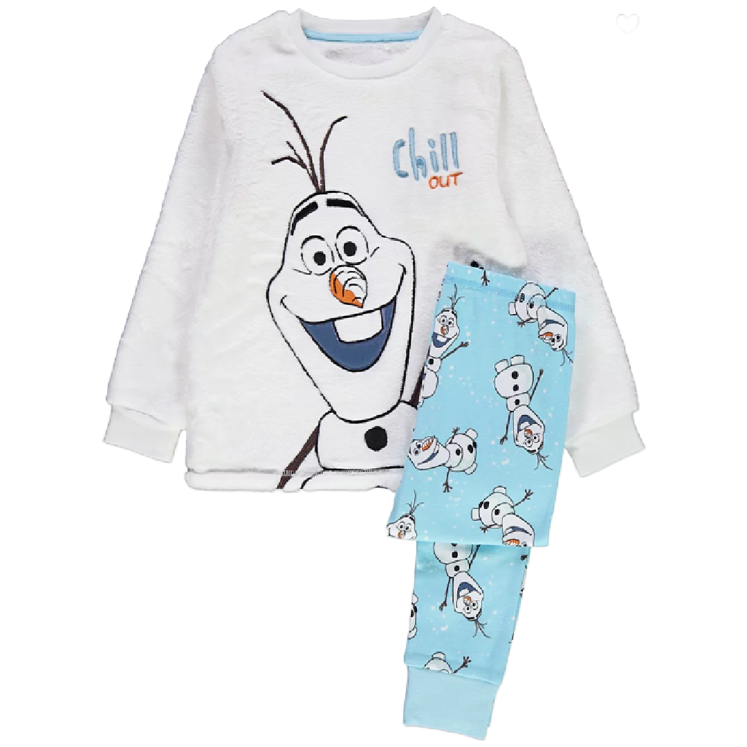 Frozen | Olaf Fleece Top Pyjamas | Little Gecko