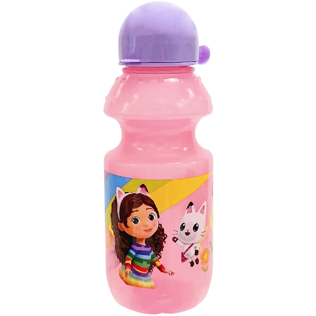 Gabby's Dollhouse Drinking Bottle For Kids - Character Design, Secure Spout & Cap, BPA-Free