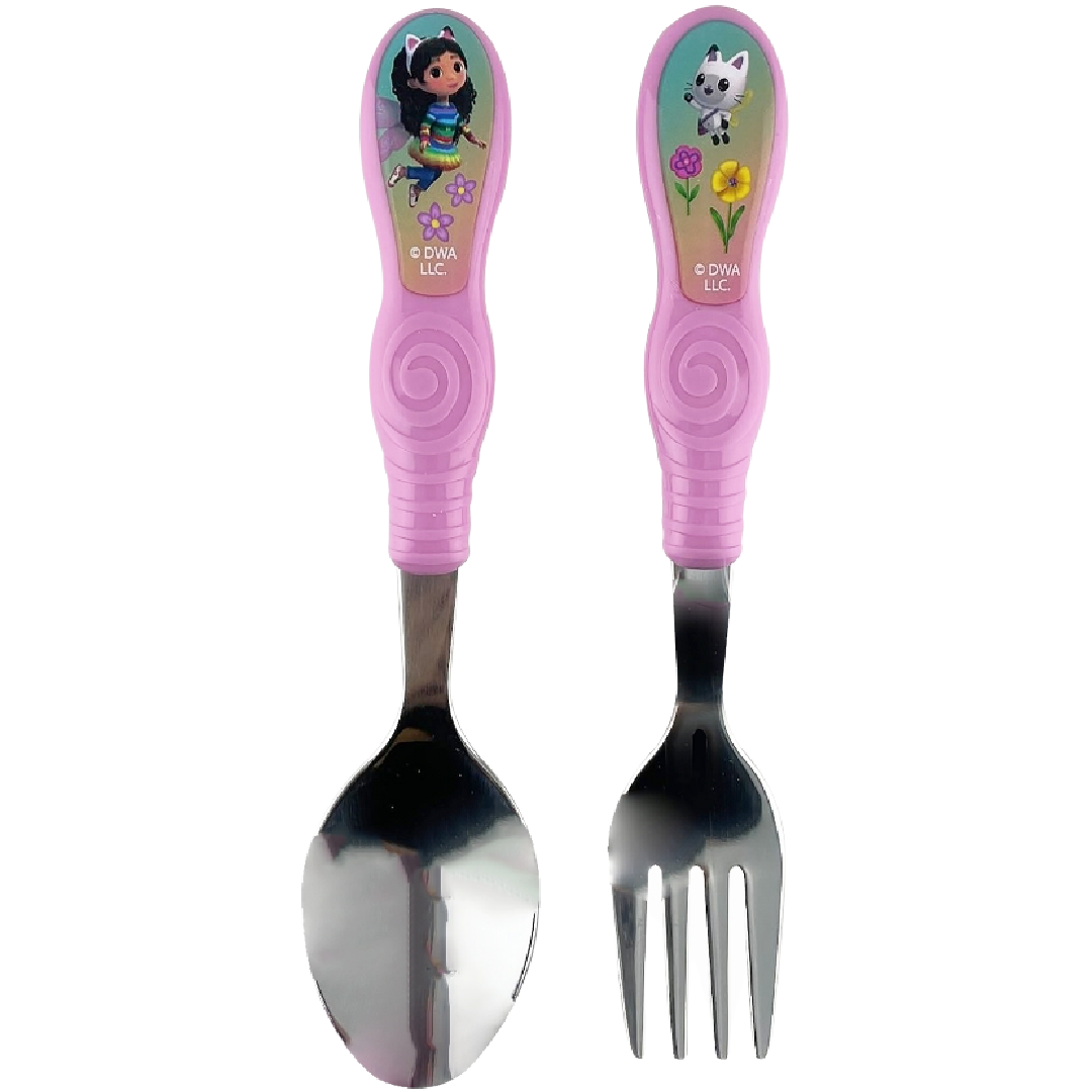 Gabby's Dollhouse | 2pc Cutlery Set | Little Gecko