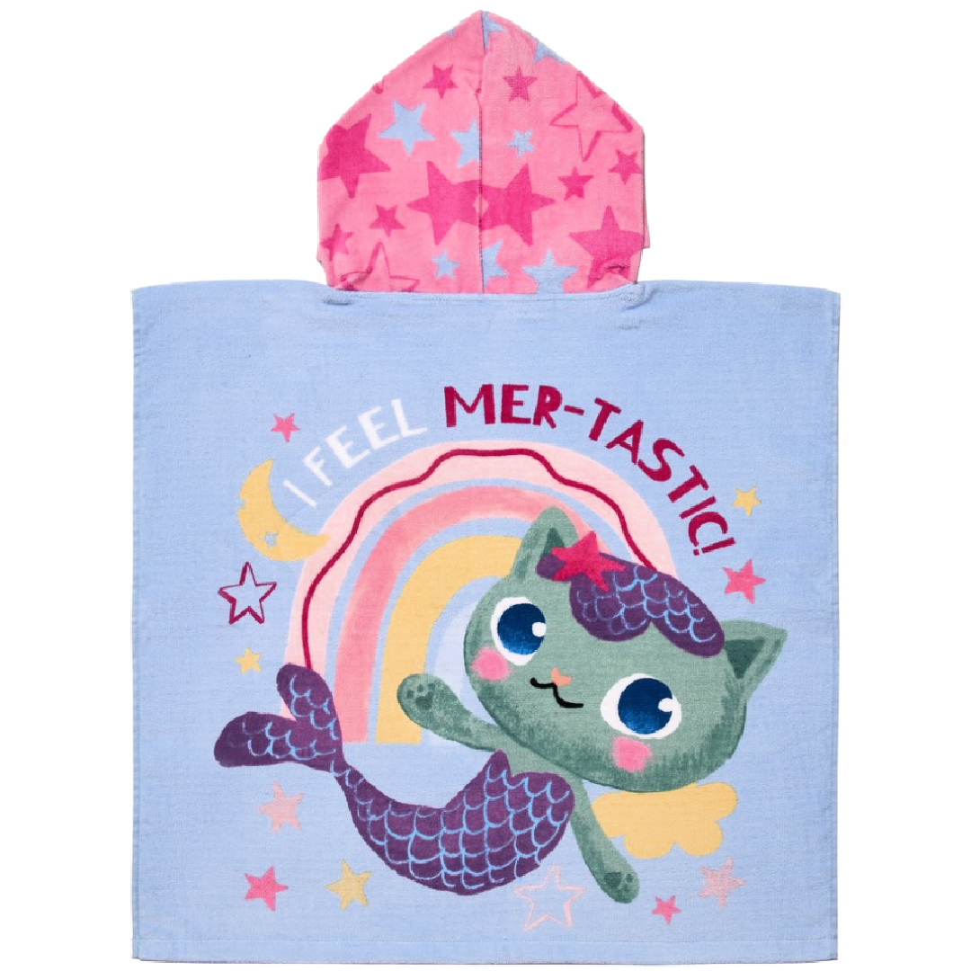 Gabby's Dollhouse | Hooded Towel - Mer-Tastic | Little Gecko