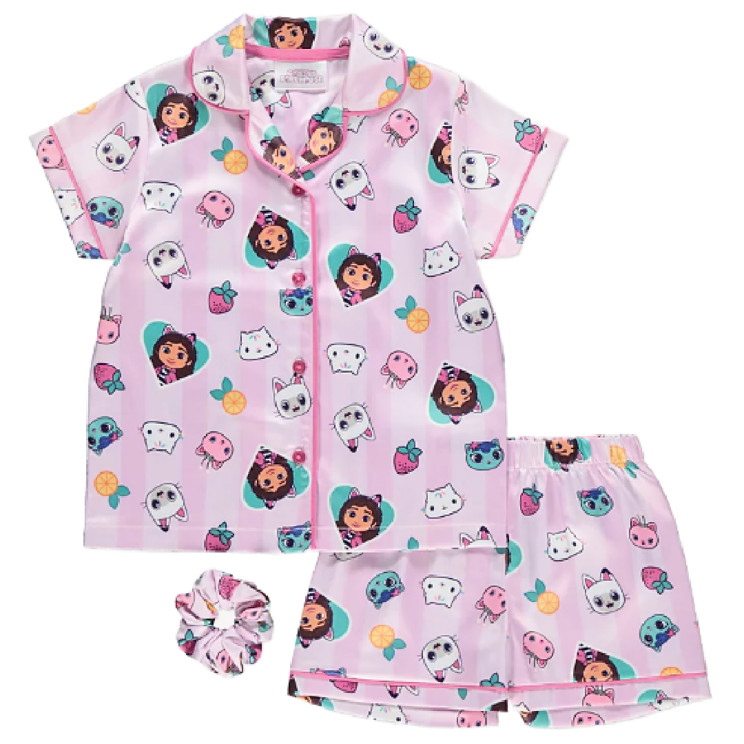GABBY'S DOLLHOUSE Lilac Pyjama & Scrunchie Set
