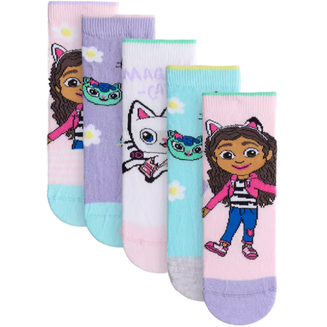 GABBY'S DOLLHOUSE 5 Pack Crew Socks