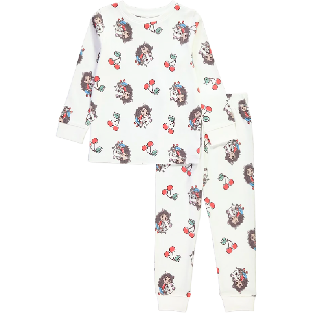 Gabby's Dollhouse | Cherry Pyjama Set | Little Gecko