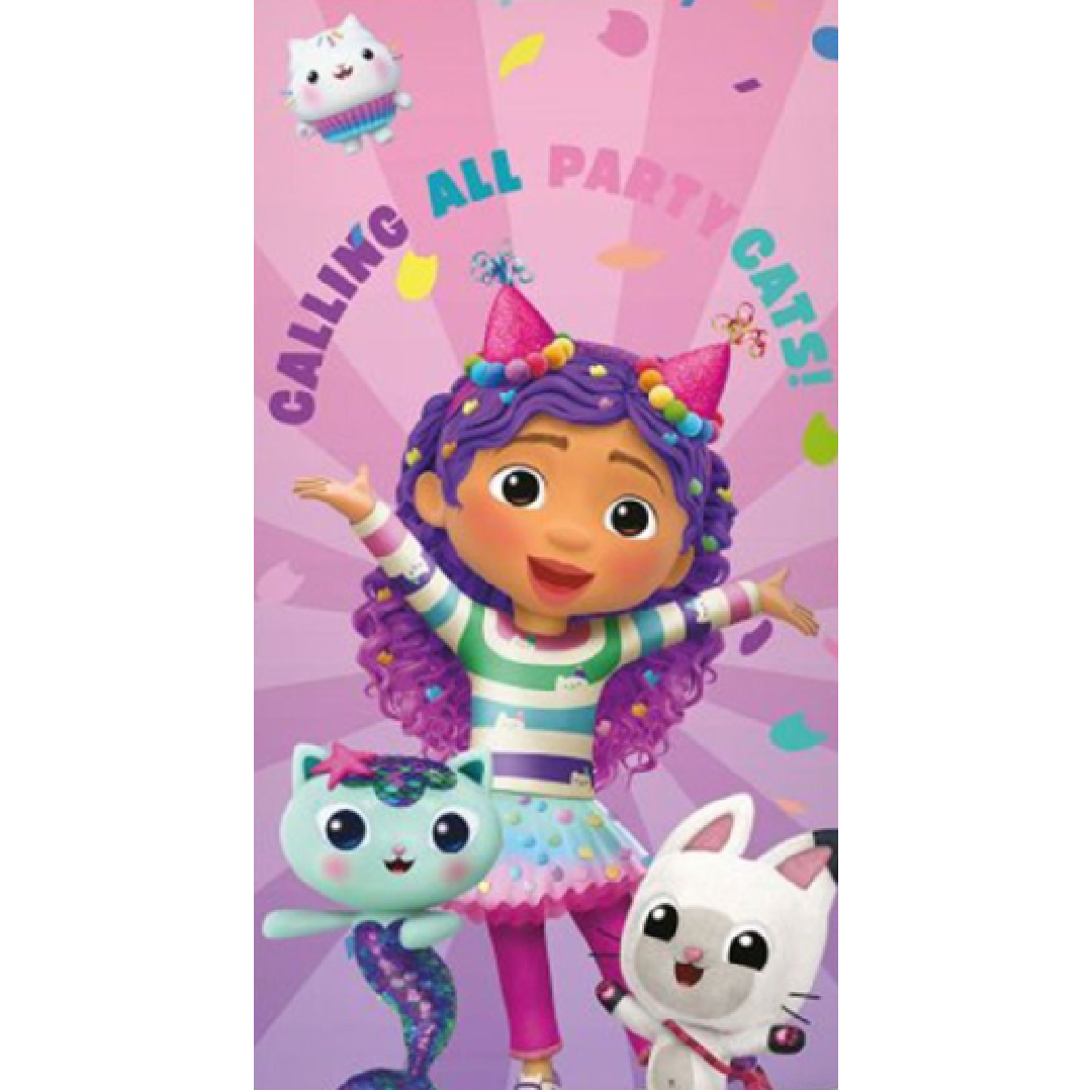 Gabby's Dollhouse | Towel - Party Cats | Little Gecko