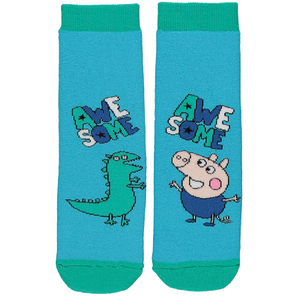 George Pig | Velour Pyjamas & Sock Set | Little Gecko