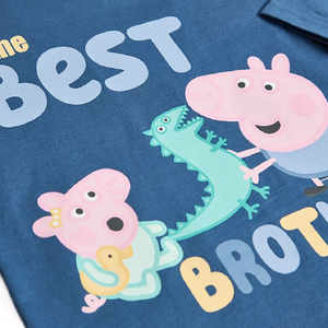 George Pig | Blue Long Sleeve T-Shirt | Little Gecko