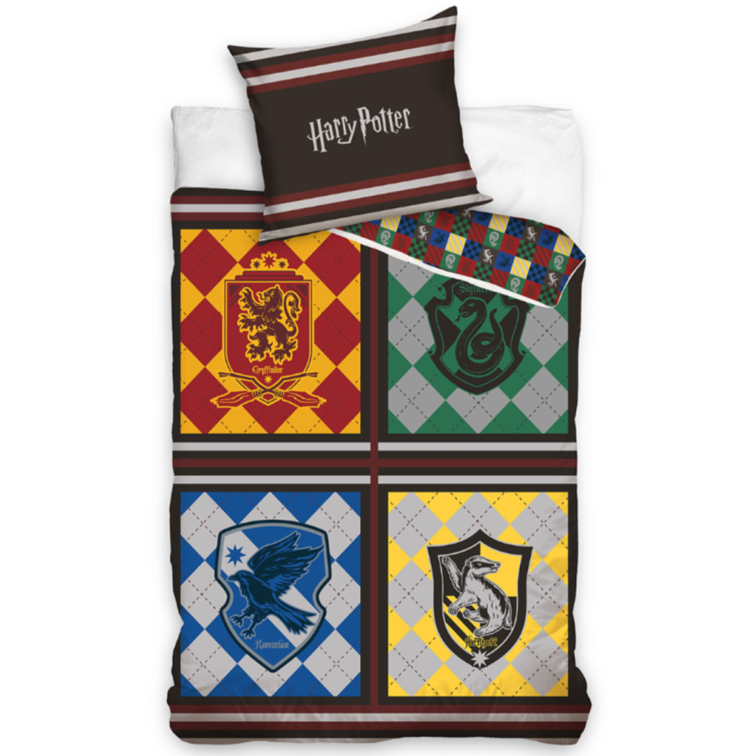 Harry Potter | Houses Single Bed Quilt Cover Set | Little Gecko