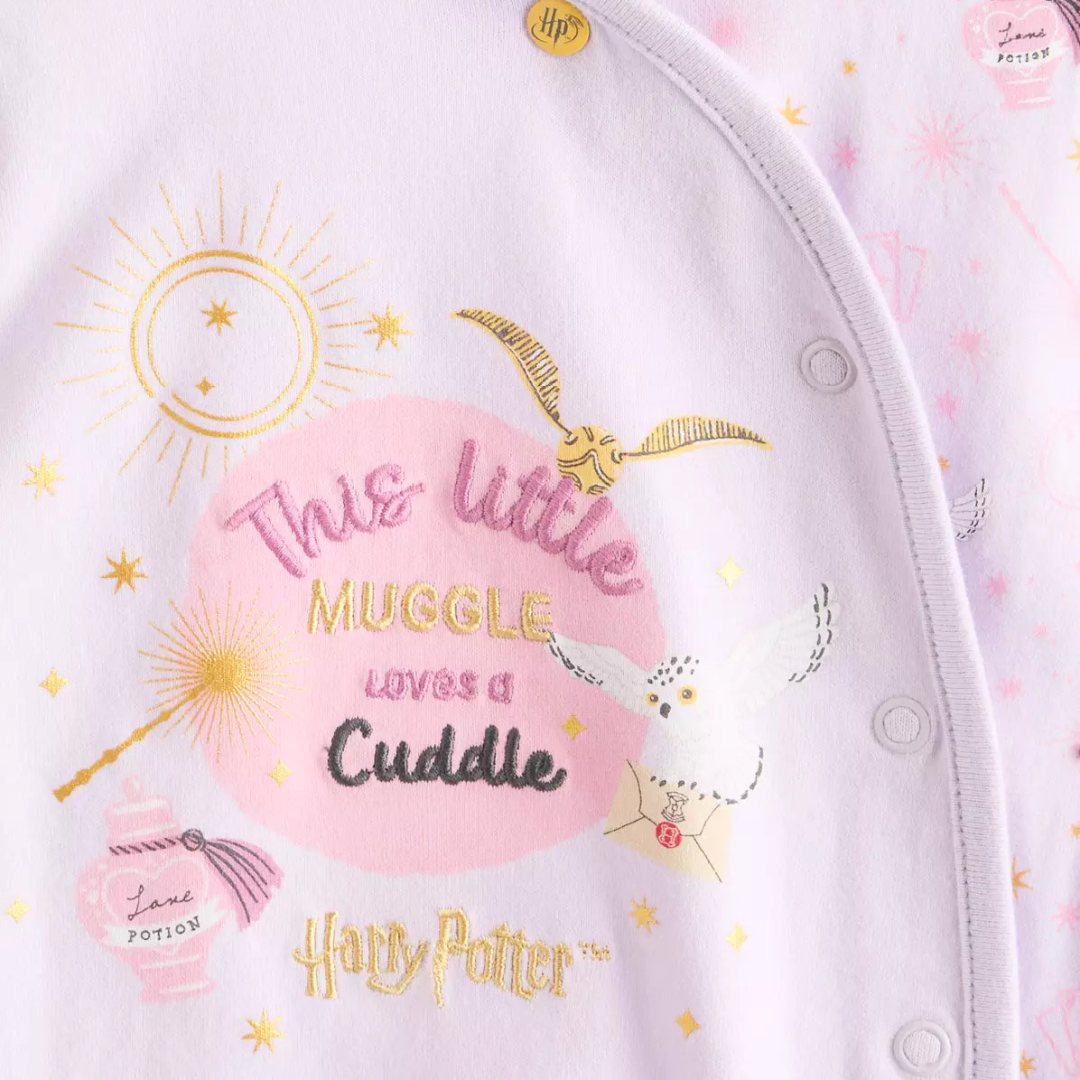 Harry Potter | Lilac Sleepsuit | Little Gecko