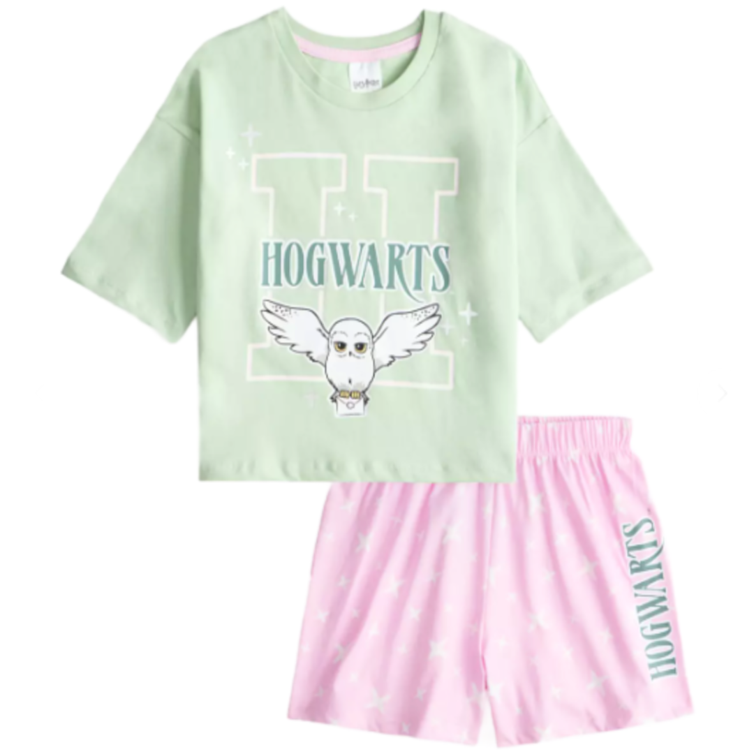 Harry Potter | Hogwarts Shortie Pyjamas | Little Gecko