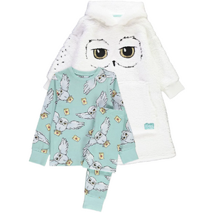 Harry Potter | Hedwig Pyjamas & Snuggle Hoodie Set | Little Gecko