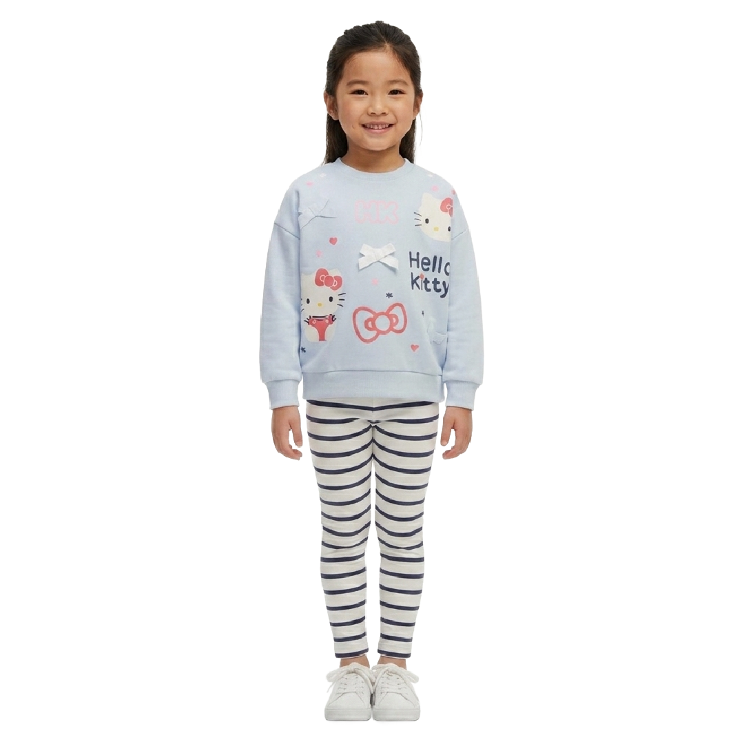 Hello Kitty | Blue Sweatshirt & Leggings Set | Little Gecko
