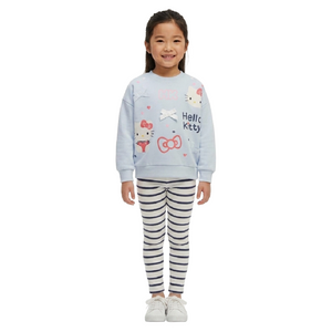 HELLO KITTY Blue Sweatshirt & Leggings Set