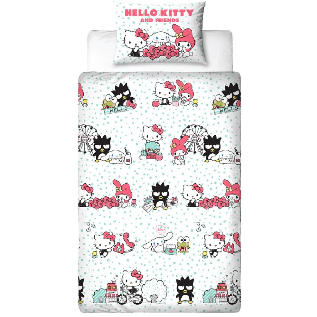 Hello Kitty | Single Bed Quilt Cover Set - Rare | Little Gecko