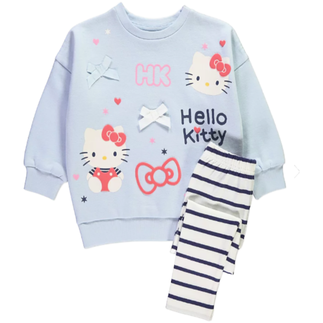 Hello Kitty | Blue Sweatshirt & Leggings Set | Little Gecko