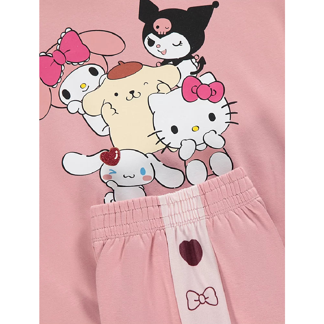 HELLO KITTY Pink Sweatshirt & Trackpants Set