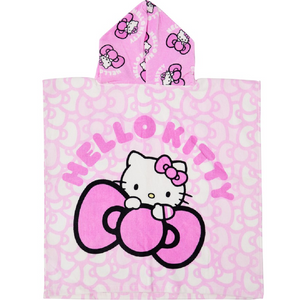 Hello Kitty | Pink Hooded Towel | Little Gecko
