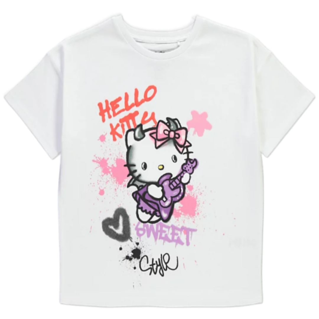 Hello Kitty | White T-Shirt | Little Gecko
