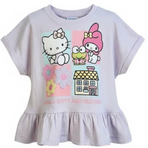 HELLO KITTY Frill Hem T-Shirt
