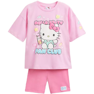 HELLO KITTY Pink Fan Club Shortie Pyjama Set