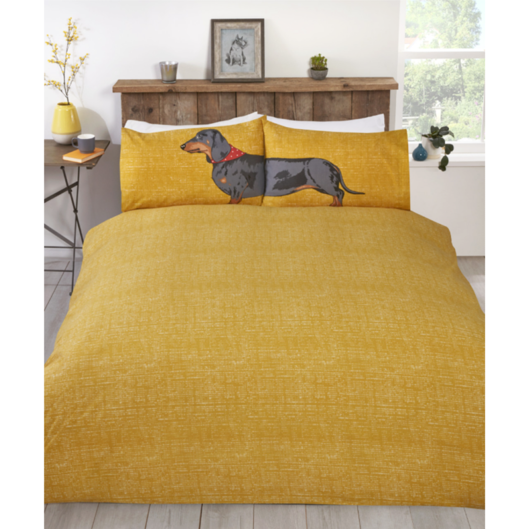 Hello Sausage | Single Bed Quilt Cover Set | Little Gecko