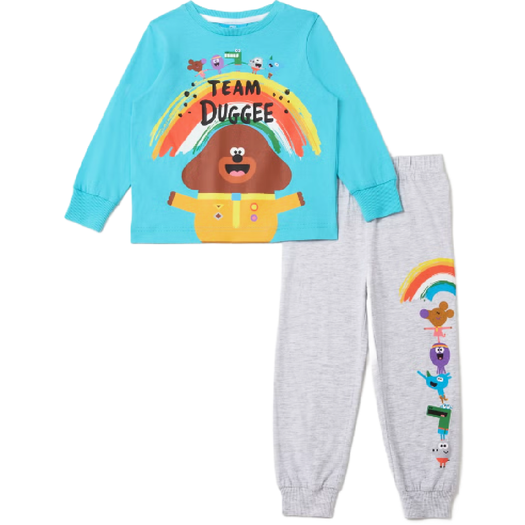 Hey Duggee | Blue/Grey Team Duggee Pyjamas | Little Gecko