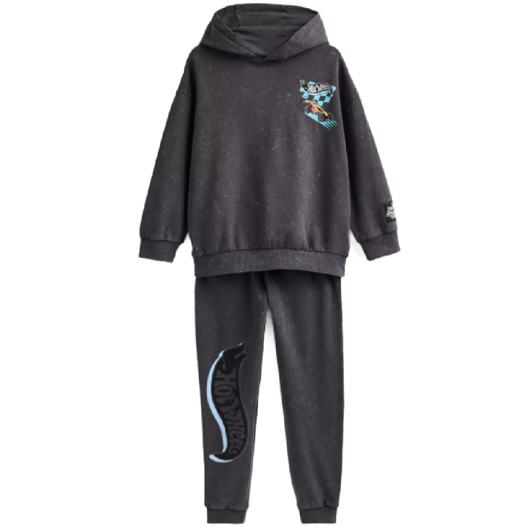 Hot Wheels | Hooded Sweatshirt & Trackpants Set | Little Gecko