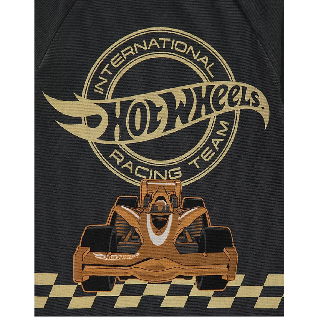 Hot Wheels | Black T-Shirt & Shorts Set | Little Gecko