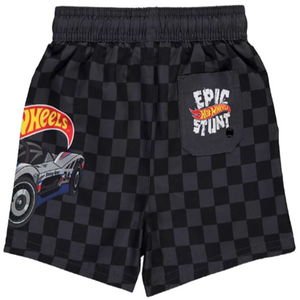 Hot Wheels | Black Boardshorts | Little Gecko