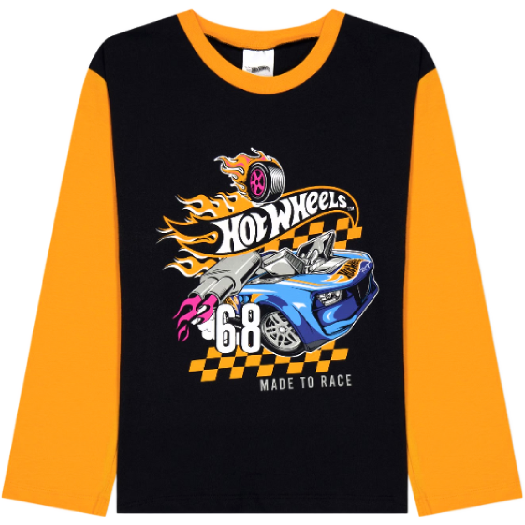 Hot Wheels | Long Sleeve T-Shirt | Little Gecko