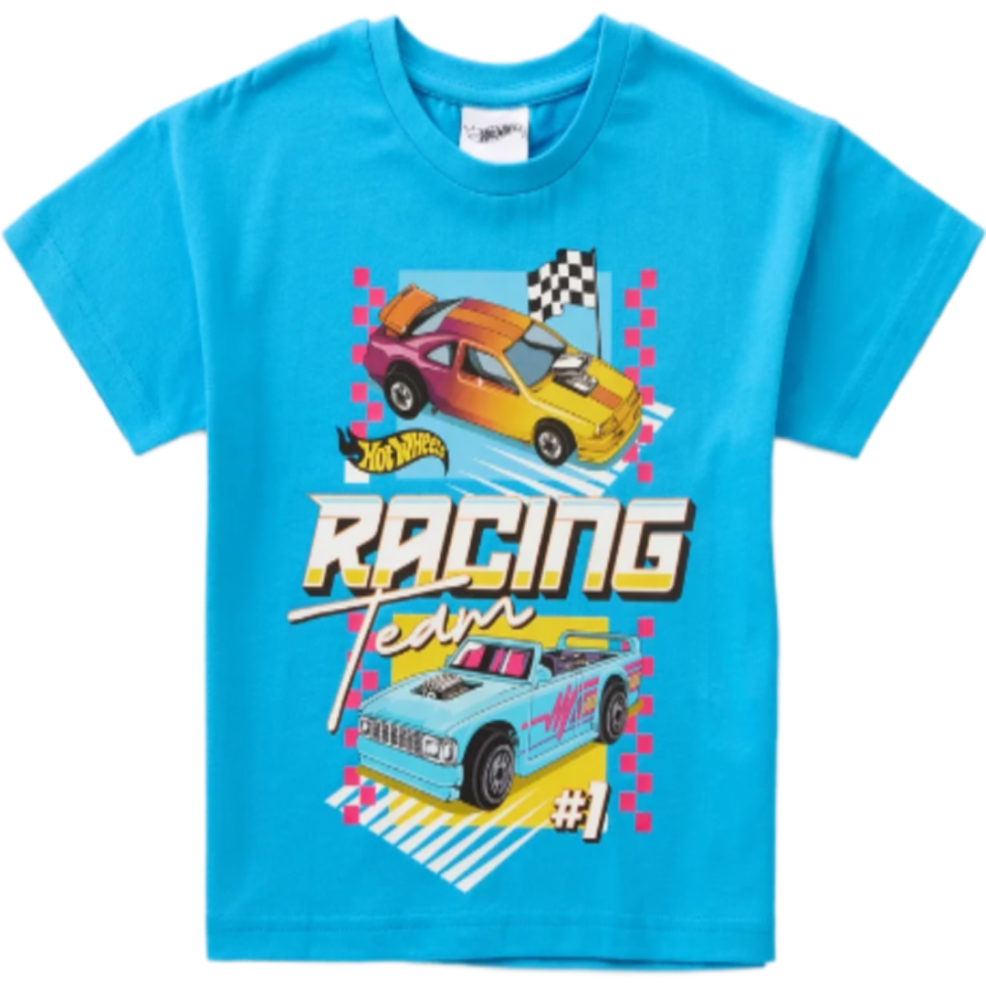 Hot Wheels | Blue T-Shirt | Little Gecko