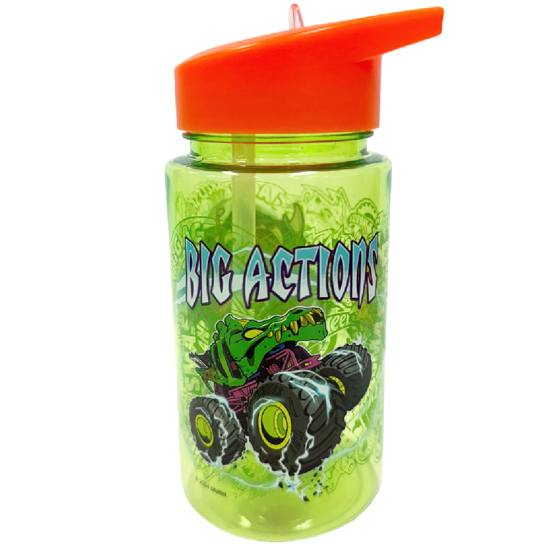 Hot Wheels | Green Monster Trucks Drink Bottle | Little Gecko