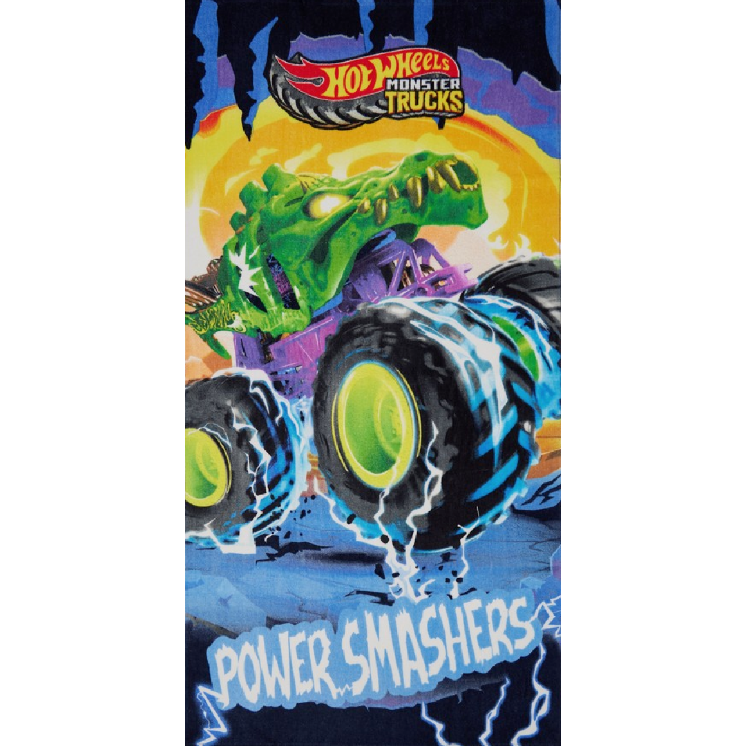 Hot Wheels | Monster Trucks Towel | Little Gecko